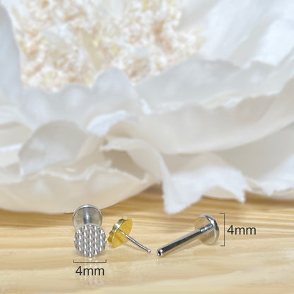 ✨ Titanium Round Top Threadless Labret