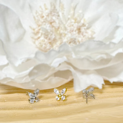 ✨ Titanium Butterfly CZ Threadless Top