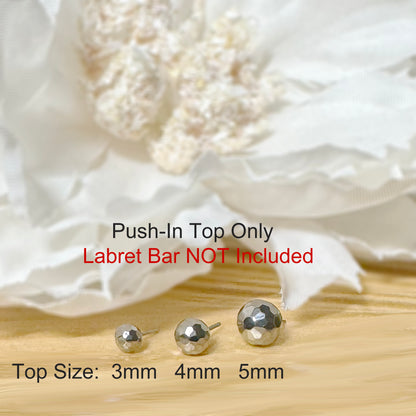 ✨ Titanium Faceted Ball Threadless Top