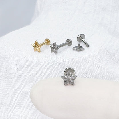 ✨ Titanium Star Top Internally Threaded Labret 16G