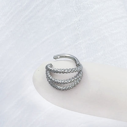 ✨ 16G Triple Braided Hinged Hoop