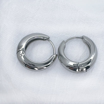 ✨ Surgical Steel Wide Hinged Hoop Earrings