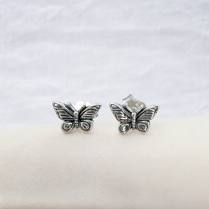 925 Silver Butterfly Stud Earrings