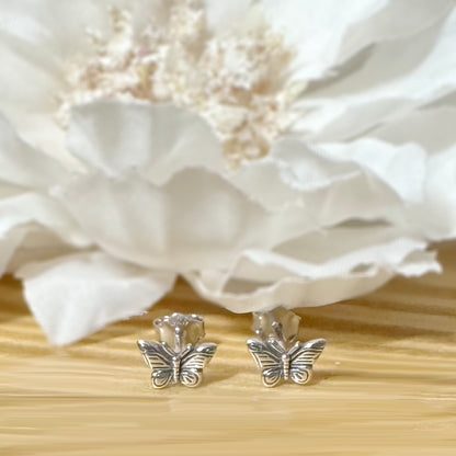 925 Silver Butterfly Stud Earrings