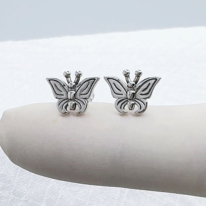 ✨ 925 Silver Butterfly Stud Earrings
