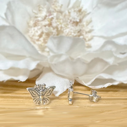 ✨ 925 Silver Butterfly Stud Earrings