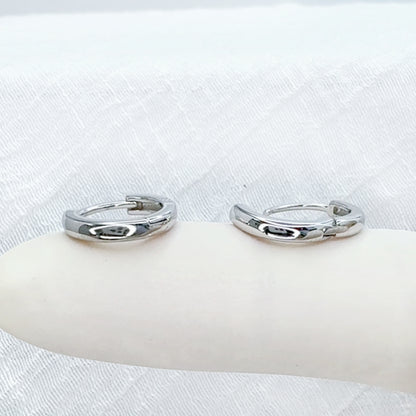 ✨ 925 Silver 2mm Plain Huggie Hoop Earrings