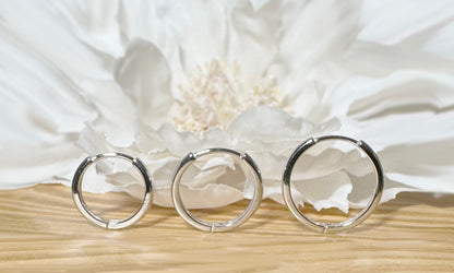 ✨ 925 Silver 2mm Plain Huggie Hoop Earrings