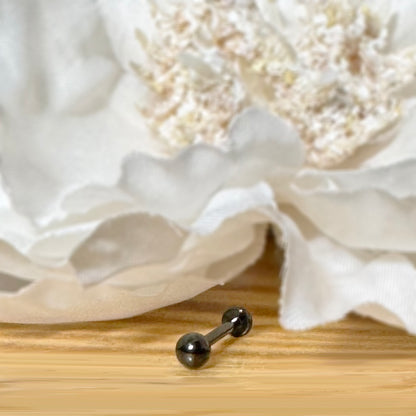 ✨ 316L Black PVD Surgical Steel Externally Threaded 3mm Ball Top