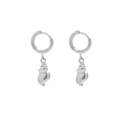 ✨ Shell Dangle Small Huggie Hoop Earrings