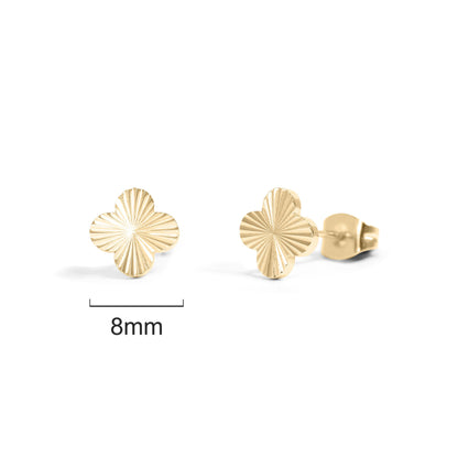 Cute Clover Stud Earrings