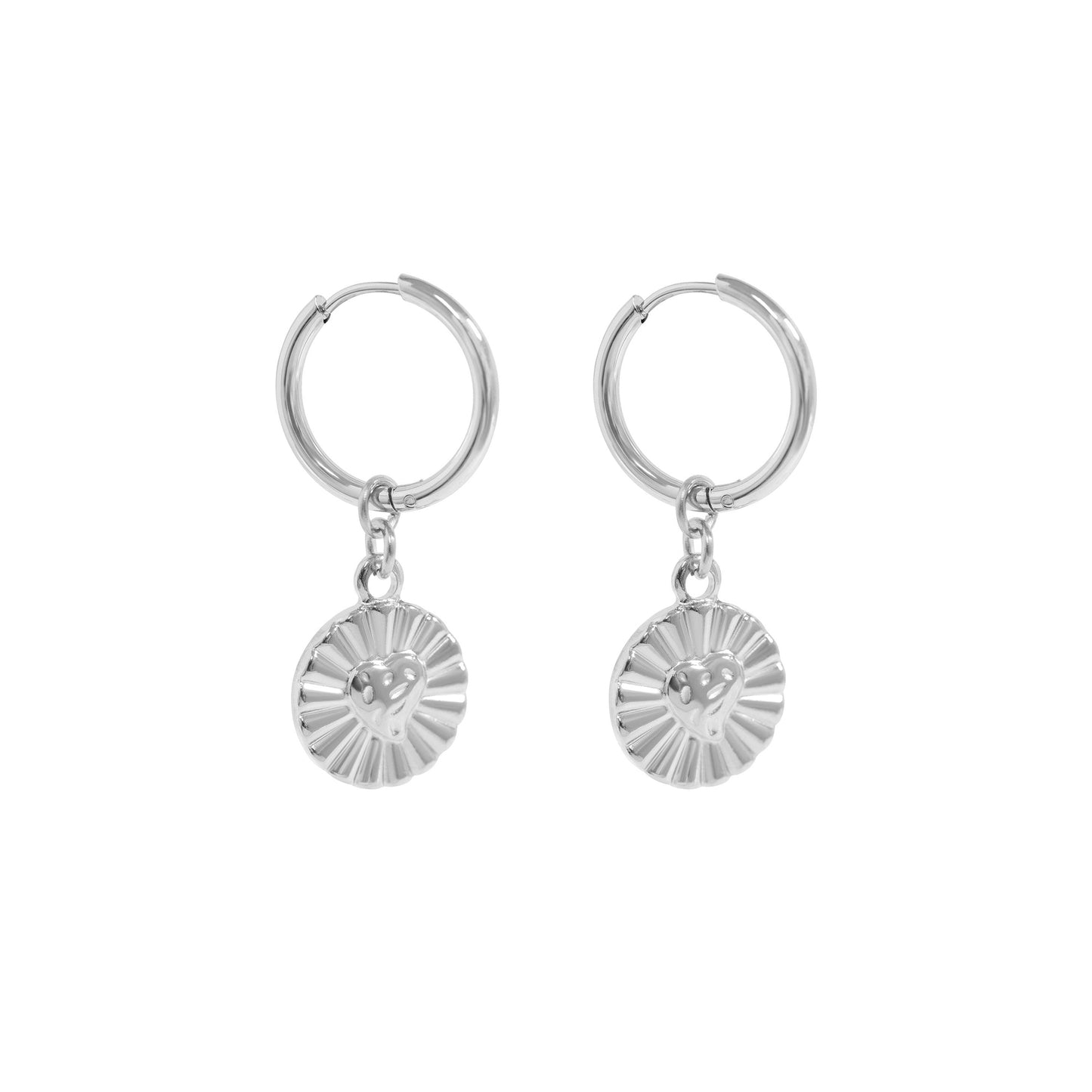 ✨ Sunburst Dangle Huggie Hoop Earrings