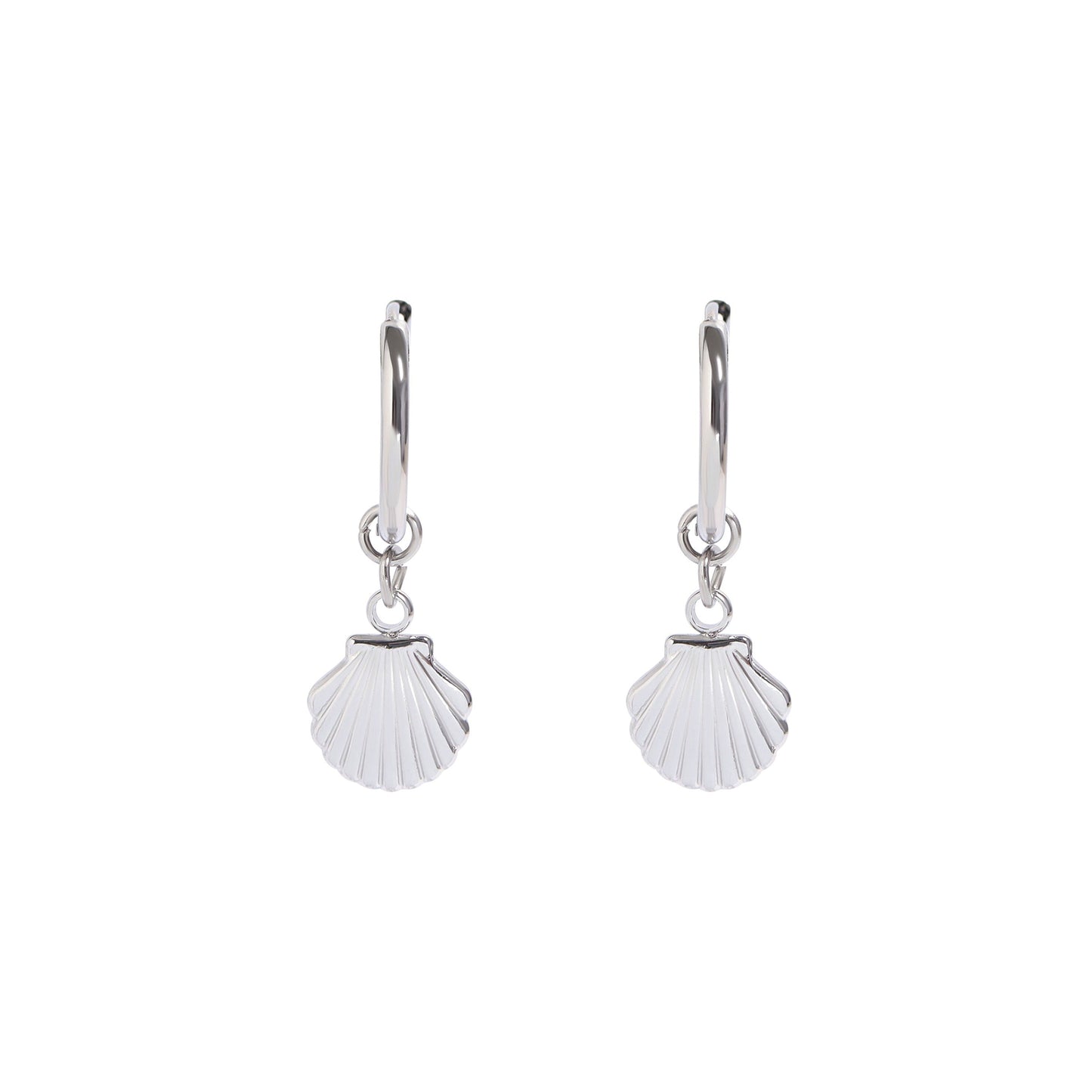 ✨ Shell Design Dangle Huggie Hoop Earrings