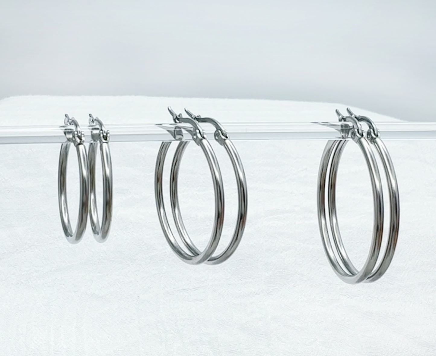 ✨ Round Tube Large Hoop Earrings