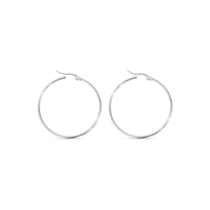 ✨ Round Tube Large Hoop Earrings