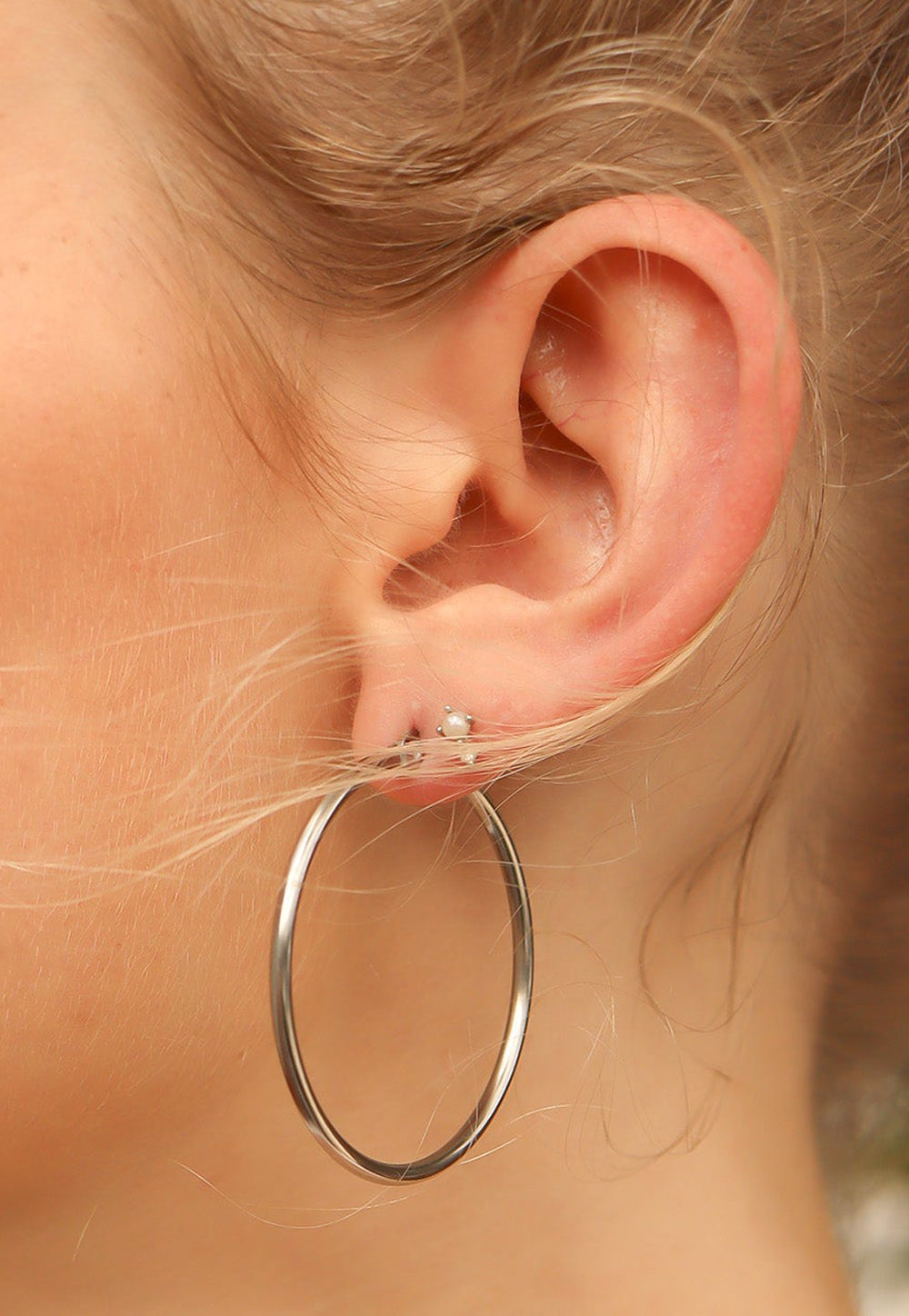 ✨ Round Tube Large Hoop Earrings