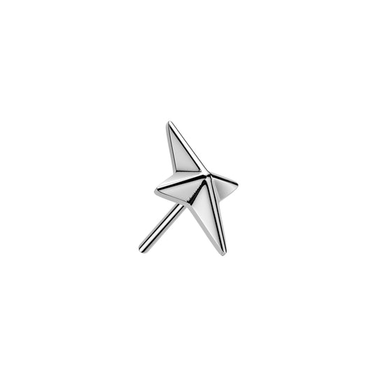 Titanium North Star Cross Threadless Top