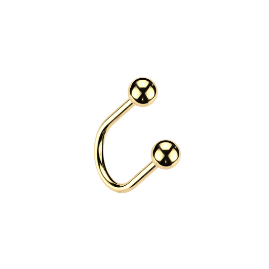Titanium U Hoop with Threadless Ball