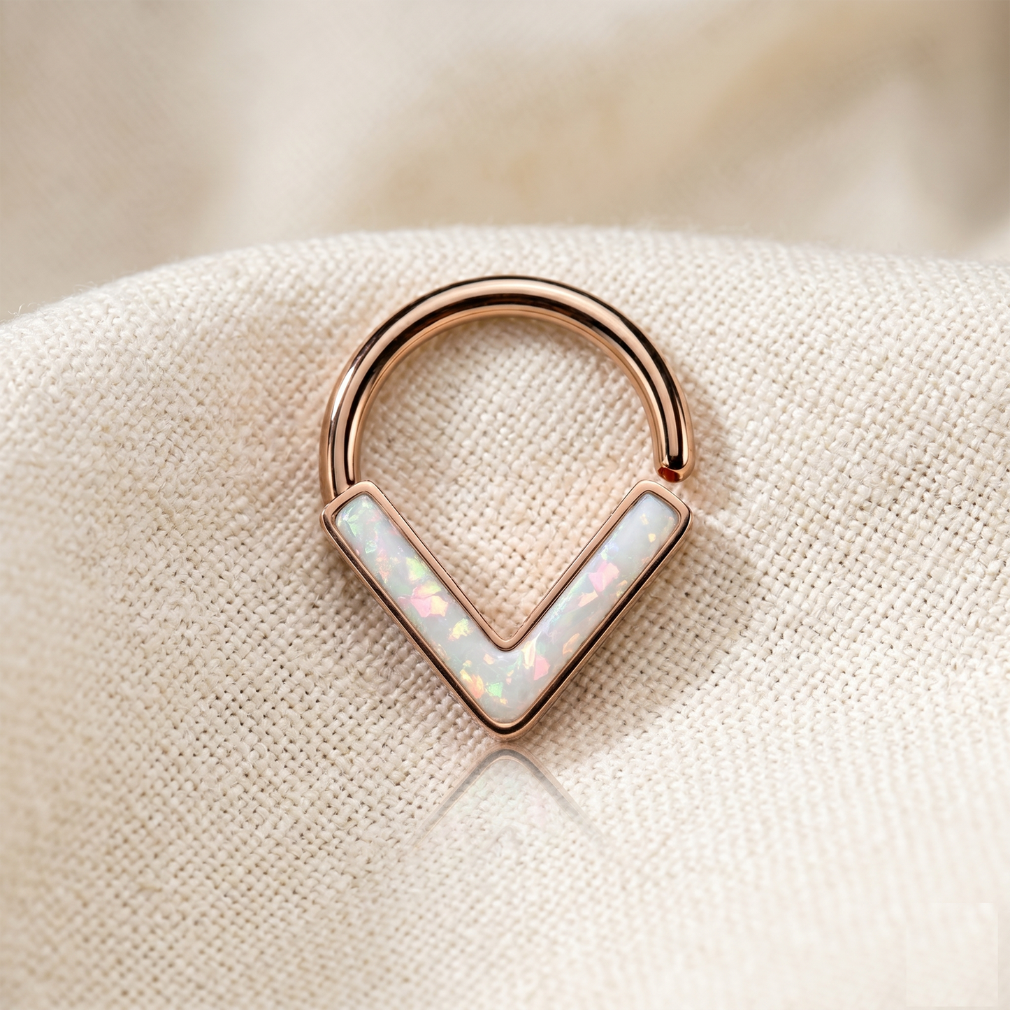 Opal Glitter Chevron Bendable Hoop