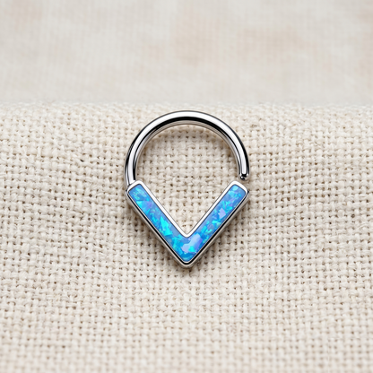Opal Glitter Chevron Bendable Hoop