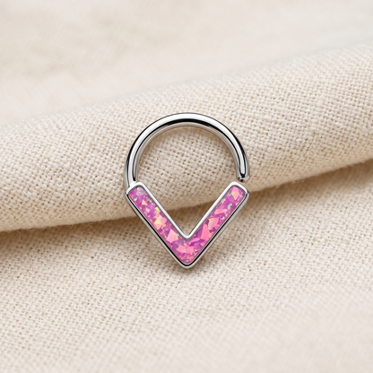 Opal Glitter Chevron Bendable Hoop