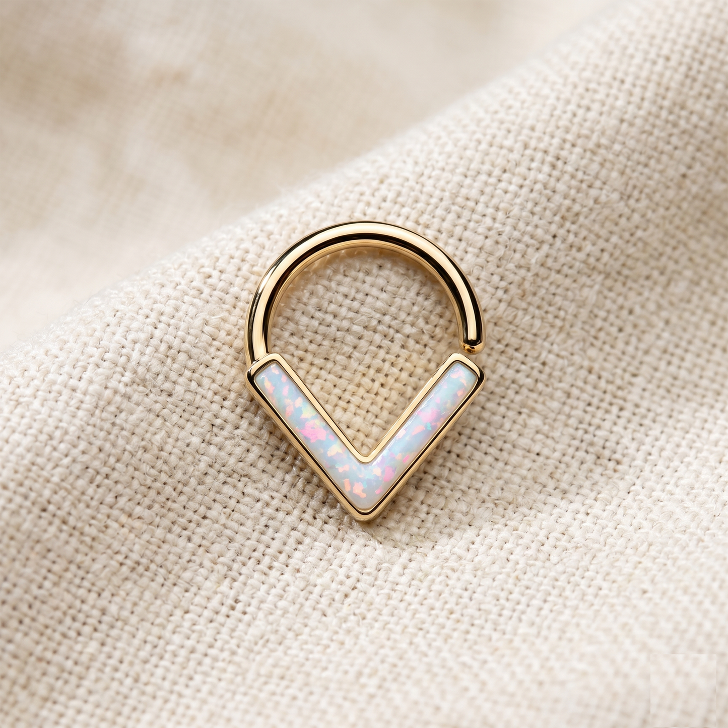 Opal Glitter Chevron Bendable Hoop