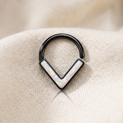 Opal Glitter Chevron Bendable Hoop