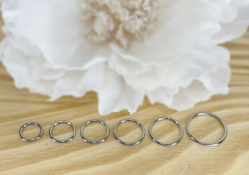 ✨ Implant Grade Titanium Hinge Clicker Hoop