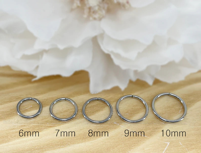 ✨ Annealed Rounded Ends Cut Hoop Rings