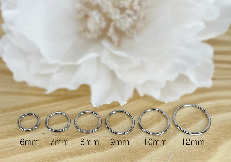 ✨ Implant Grade Titanium Hinge Clicker Hoop