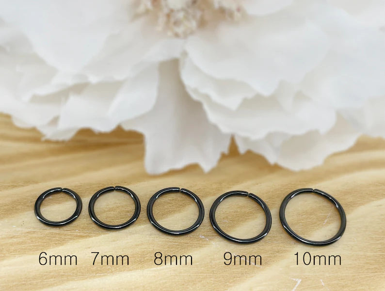 ✨ Annealed Rounded Ends Cut Hoop Rings