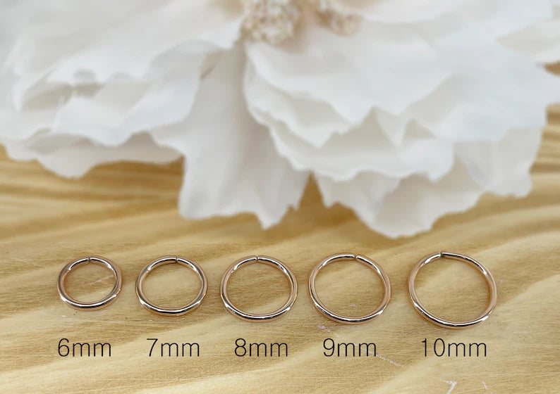 ✨ Annealed Rounded Ends Cut Hoop Rings