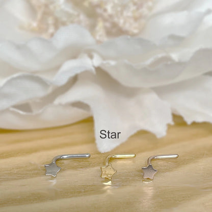 ✨ Stainless Steel Star Nose Stud 20G