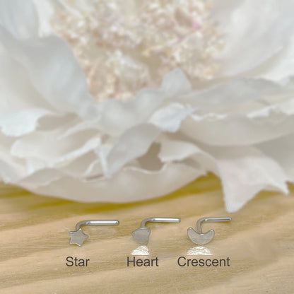 ✨ Stainless Steel Star Nose Stud 20G