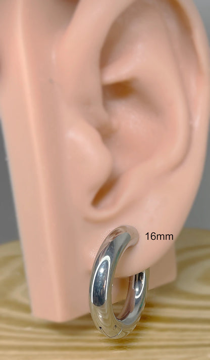✨ Surgical Steel Thick Bulky Heavy 5mm Hoop Earrings