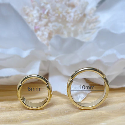 ✨Titanium Hinged Clicker Ring with Dome Surface 16G