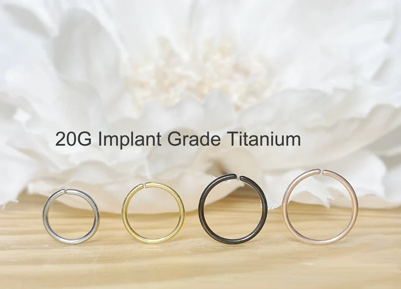 ✨ Titanium Seamless Bendable Hoop