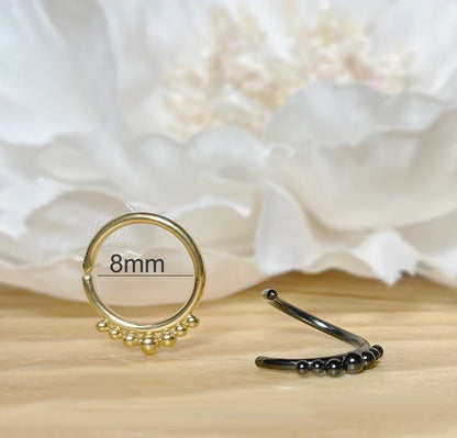 ✨ Bendable Hoop with Round Balls