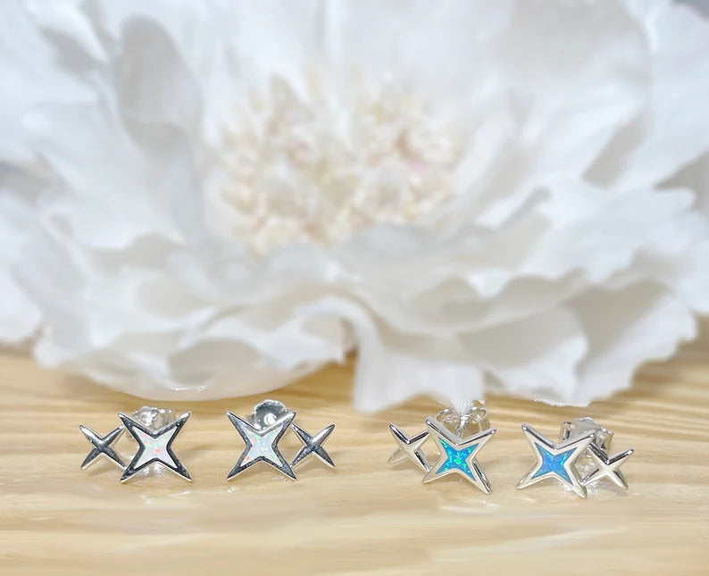 ✨ 925 Silver North Star Stud Earrings