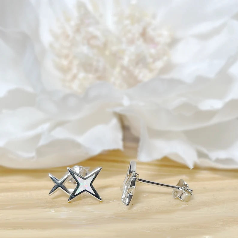 ✨ 925 Silver North Star Stud Earrings