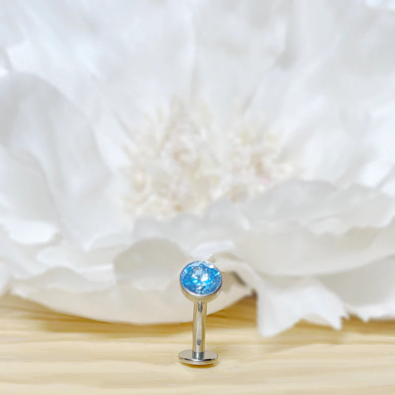 ✨  Titanium Threadless CZ Ball Belly Ring