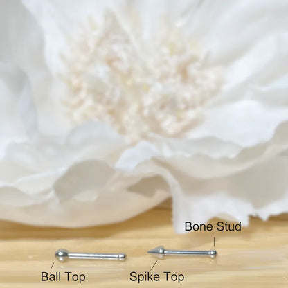 ✨ Surgical Steel Nose Stud Ring Ball, Spike, Dome, Flat