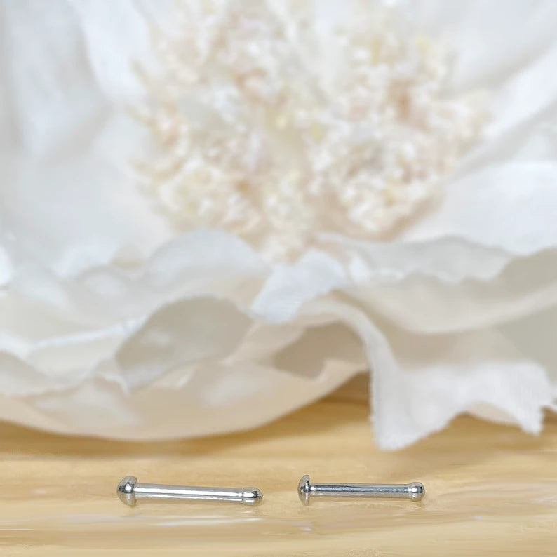 ✨ Surgical Steel Nose Stud Ring Ball, Spike, Dome, Flat