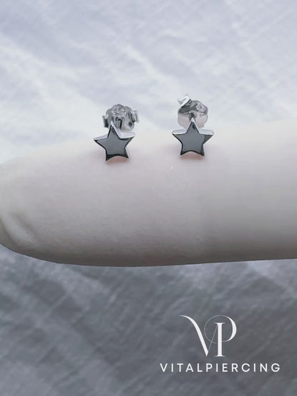 ✨ 925 Silver Star Stud Earrings
