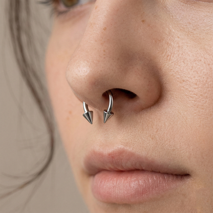 Surgical Steel Spike Circular Barbell